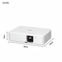 Epson CO-FH01 - 3-LCD-Projektor - tragbar - 3000 lm (weiß)