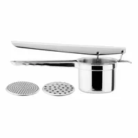 Moha Kartoffelpresse Press Pro Silber - Produkttyp: Kartoffelpresse - Material: Edelstahl - Detailfarbe: Silber - Anzahl Einsätze: 2 × - Spülmaschinenfest: Ja