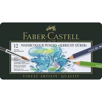 Faber-Castell Farbstifte A. Dürer 12 Stück - Verpackungseinheit: 12 Stück - Set: Ja - Detailfarbe: Mehrfarbig - Eigenschaft-Stift: Wasservermalbar - Farbstifte & Wachsmalstifte-Art: Farbstifte - Anwender: Schule - Kreativbedarf