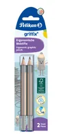 Pelikan Bleistift Griffix HB, 2 Stück - Strichstärke: Keine Angabe - Härtegrad: HB - Set: Ja - Anwender: Kinder - Schule - Ergnonomisch Schreiben: Ja - Bleistiftart: Bleistift