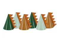 Partydeco Partyhüte Dinosaurier 14 cm, 6 Stück - Packungsgrösse: 6 Stück - Produkttyp: Partyhüte - Motto: Dinosaurier - Detailfarbe: Mehrfarbig - Material: Papier