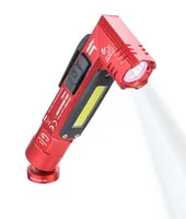 TROIKA ECO KNICKLICHT Red Hand flashlight + Headband flashlight COB LED