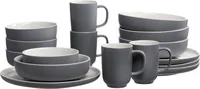 Ritzenhoff & Breker Speise-Service Jasper 16-teilig, Grau - Material: Steinzeug - Teller Typ: Speise-Service - Detailfarbe: Grau - Verpackungseinheit: 1 Stück - Form: Rund
