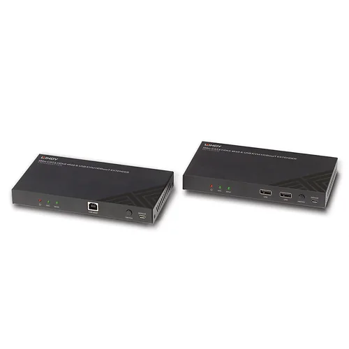 LINDY 100m Cat.6 HDMI 4K60 HDBaseT KVM Extender IRRS-232
