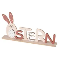 Boltze Aufsteller Ostern Benji - Verpackungseinheit: 1 Stück - Detailfarbe: Braun - Produkttyp: Aufsteller - Detailmaterial: Mitteldichte Holzfaserplatte (MDF) - Grundmaterial: Holz