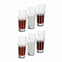 relaxdays Schnapsglas 4 cl, 12 Stück - Material: Glas - Höhe: 7 cm - Volumen: 40 ml - Glas Typ: Schnapsglas - Verpackungseinheit: 12 Stück - Detailfarbe: Transparent