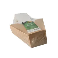 Papstar Sandwichbox Sichtfenster 50 Stück - Detailfarbe: Braun - Materialtyp: Biokunststoff - Material: Karton - Pappe - Polylactid Acid (PLA)