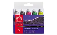 CARAN D'ACHE Deckfarbe Gouache 2003.305 5 Tuben Karton-Etui