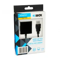 iBox IAHV01 cavo e adattatore video HDMI tipo A (Standard) VGA (D-Sub) Nero