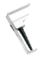 GEFU Tischtuchklammer   Fermo 4 Stück, Schwarz/Silber - Material: Edelstahl - Kunststoff - Produktart: Tischtuchklammer - Motiv: Ohne Motiv - Detailfarbe: Schwarz - Silber - Breite: 1.6 cm - Länge: 4.4 cm