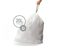 simplehuman CW0254 plastic bag White 60 pc(s)