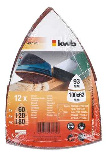 kwb Haftscheibe Psm Sparpack - Zubehörtyp: Schleifaufsatz - Für Material: Farboberfläche - Holz - Kunststoff - Lackoberflächen - Metall - Spachteloberfläche - Steingut