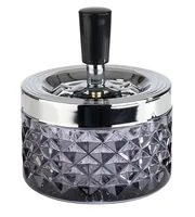 APS-Germany 00568 ashtray Round Glass, Metal