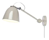 Markslöjd Tilt Wandleuchte Grau/Beige - Smart Home: Nicht kompatibel - Dimmbar: nicht dimmbar - Anwendungsbereich: Indoor - Betriebsart: Netzbetrieb - Zusätzliche Ausstattung: Ein/Aus-Schalter - Lampensockel: E27