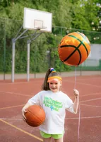 Partydeco Folienballon Basketball, Braun, 35 x 35 cm, 1 Stück - Packungsgrösse: 1 Stück - Grösse: 35 cm - Produkttyp: Folienballon - Motiv: Ball - Detailfarbe: Braun - Material: Polyethylen (PE)