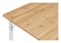 Outwell Campingtisch Custer S, Aluminium / Bambus - Anzahl Personen: 4 - Tischart: Beistelltisch - Tiefe: 50 cm - Breite: 65 cm - Höhe: 56 cm - 65 cm - Höhenverstellbar: Ja