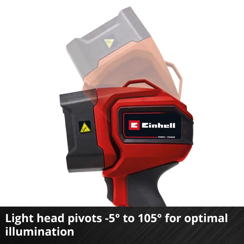 Einhell Akku-Lampe TC-CL 18/350 Li – Solo - Anwendungsbereich: Werkstatt - Leuchten Kategorie: Handleuchte - Zusätzliche Ausstattung: Keine - Leuchtmittel mitgeliefert: Ja - Leuchtmittel: LED - Schutzklasse: Keine