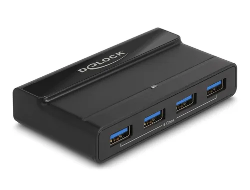 Delock USB-Switch 4x Gerät und 2x Host 5 Gbps - Anzahl Eingänge: 2 × - Steckertyp Seite A: USB-C Buchse - Anzahl Ausgänge: 4 × - Steckertyp Seite B: USB-A Buchse - Material: Kunststoff - Bedienungsart: Tasten