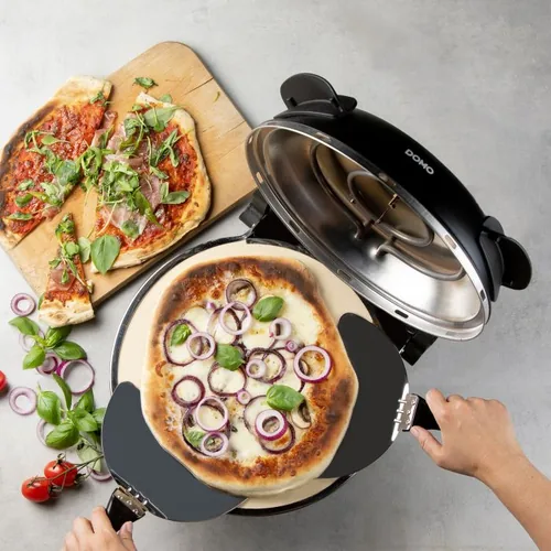 Domo DO9285PZ pizza maker/oven 1 pizza(s) 1200 W Black