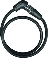 Abus Kabelschloss Tresor 6412C/85 Code - Schlossart: Kabelschloss - Länge: 850 mm - Schliesssystem: Zahlencode - Farbe: Schwarz - Sportart: Velo