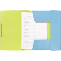 KOLMA Gummizugmappe Doppia A4 11.079.20 blau/grün
