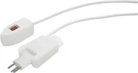 STEFFEN Schalt-Schlaufstecker 2 m 1 - Detailfarbe: Weiss - Schalter: 1 Schalter - Steckdosenanzahl: 1 - Ausstattung: klappbar 180° - Kinderschutz: Ja