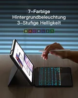 inateck Keyboard iPad 11 gray iPad 10th Gen. Compatible