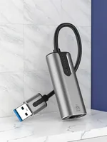 Vention USB 3.0-A to Gigabit Ethernet Adapter Gray 0.15M Aluminum Alloy Type