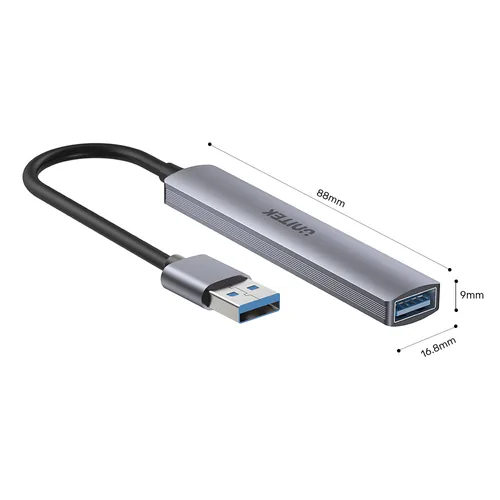 HUB Unitek H1208A USB-A / 3x USB-A 2.0, USB-A 3.0