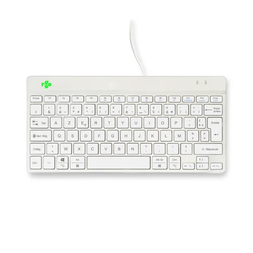 R-GO COMPACT BREAK ERGONOMIC KEYBOARD QWERTY (FR) WITH WHITE