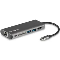 StarTech.com USB C Multiport Adapter, Portable USB-C Dock to 4K HDMI, 2-pt USB 3.0 Hub, SD/SDHC, GbE, 100W PD Pass-Through - USB Type-C/Thunderbolt 3 - REPLACED BY DKT30CSDHPD3