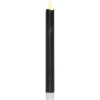 Star Trading LED-Stabkerzen Set Dinner 2P Flamme 25 cm – schwarz - Betriebsart: Batteriebetrieb - Fernbedienung: Nein - Aussenanwendung: Nein - Höhe: 25 cm - Timerfunktion: Ja - Set: Ja