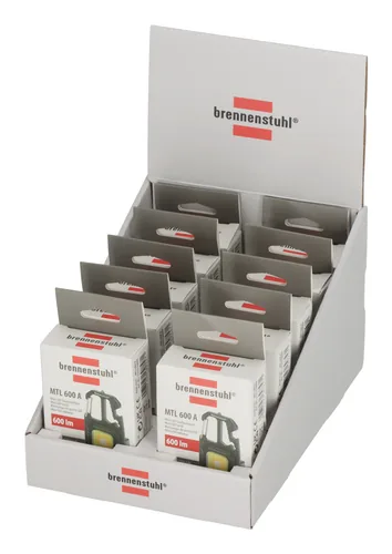 Brennenstuhl Taschenlampe MTL 600 A - Einsatzbereich: Arbeitslampen - Betriebsart: Akkubetrieb - Leuchtmittel: LED - Wasserfest: Ja - Max. Laufzeit: 1.5 h - Leuchtweite: 0 m