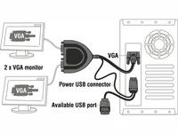 DeLOCK 61968 video splitter VGA 2x VGA