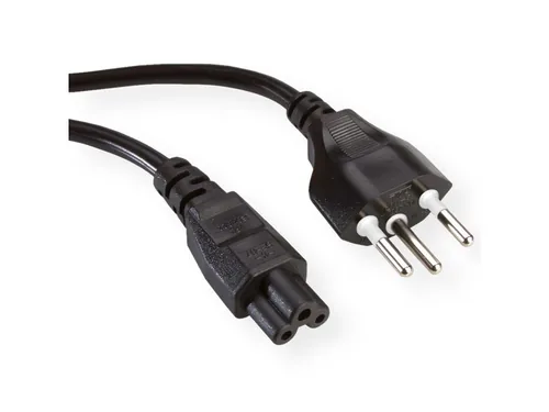 VALUE Netzkabel T12/C5, 3pol (1.0 m)