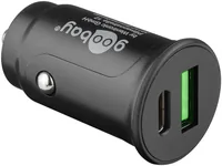 Dual-USB Auto Schnellladegerät USB-C PD (schwarz, Power Delivery)