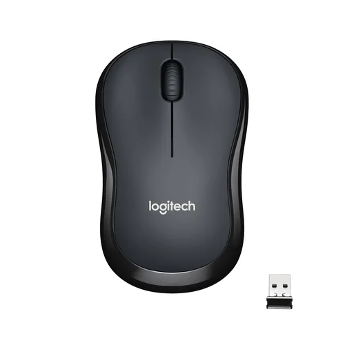 Logitech Maus M220 Silent , kabellos - Maus-Typ: Standard - Maus Features: Ein-/Ausschalter - Silent-Tasten - Scrollrad - Bedienungsseite: Universal - Detailfarbe: Schwarz - Verbindungsart: Kabellos - Schnittstelle: USB-A