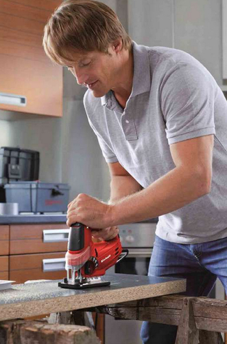 Einhell Stichsäge TH-JS 85 - Ausstattung: Ohne Zubehör - Für Material: MDF - Holz - Set: Nein - Produktkategorie: Stichsäge - Werkzeugaufnahme: Schnellwechsel-System - Akkusystem: Netzbetrieb (kein Akku)