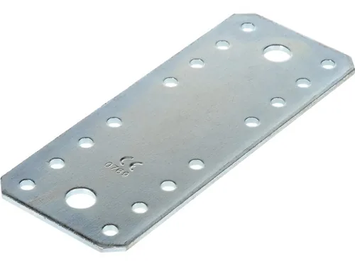 STRUCT Flachverbinder 140 x 55 mm - Detailfarbe: Silber - Material: Stahl - Produkttyp: Verbinder - Oberfläche: verzinkt blau