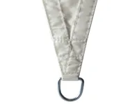 Perel Sonnensegel 500 cm, Quadratisch - Tiefe: 500 cm - Breite: 500 cm - Detailfarbe: Beige - Form: Eckig