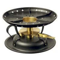 Stöckli Fondue-Rechaud Säntis Hellbraun - Material: Gusseisen - Betriebsart: Pastenbrenner - Detailfarbe: Hellbraun - Set: Nein
