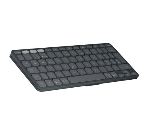 Logitech Tastatur Keys-To-Go 2 Graphite - Tastatur Typ: Mobile - Tastaturlayout: QWERTZ (CH) - Tastatur Features: Hotkeys - Medientasten - Easy Switch - Keyboard Tasten: Chiclet (Notebook) - Detailfarbe: Graphit - Schwarz - Ziffernblock: Nein