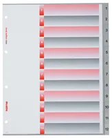 KOLMA Register LongLife A4+ 19.411.03 grau 1-12