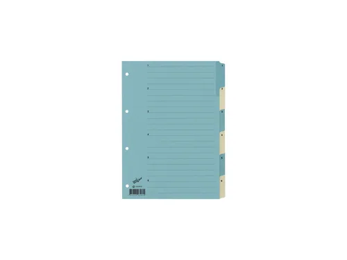 Buroline 663400 divider book Beige, Blue Carton A4