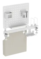 Logilink Lochplatten-BüroschienenorganizerKombination, weiß