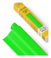 Poli-Tape Vinylfolie Permanent 30.5 x 183 cm, Neon Grün matt - Geeignet für Drucker: Nein - Detailfarbe: Neongrün - Aussenanwendung: Ja - Selbstklebend: Ja - Aufbügelbar: Nein - Folientyp: Vinylfolie