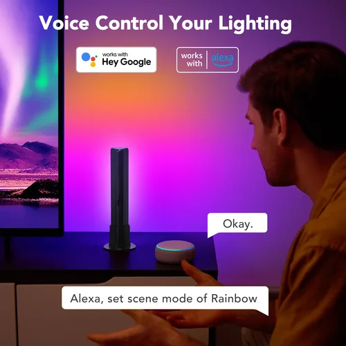 Govee H6056 Flow Plus | LED Lamps | RGBICWW, Wi-Fi, Alexa, Google
