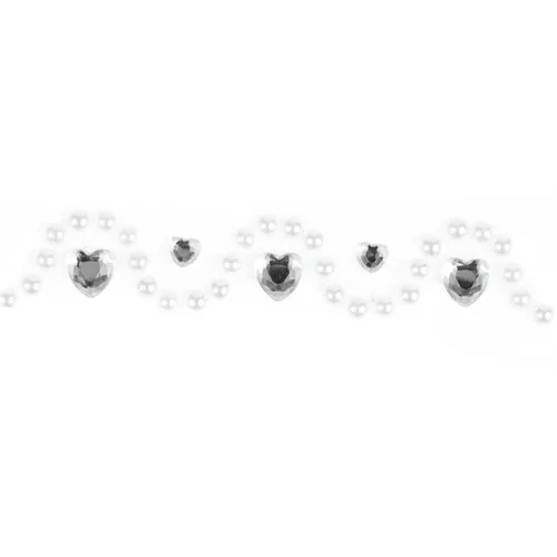 Rico Design Perlensticker Paper Poetry 50 cm, 1 Stück Silber - Motiv: Perle