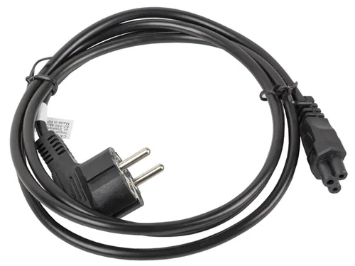 Lanberg CA-C5CA-11CC-0018-BK power cable Black 1.8 m CEE7/7 C5 coupler