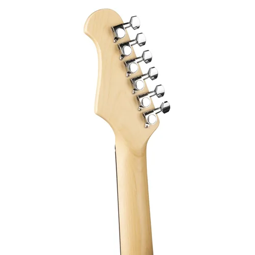 MAX E-Gitarre GigKit Quilted Style Rot - Gitarrenkoffer / Gigbag: Gigbag - Hals: Linde - Tonabnehmerbestückung: HH - Gitarrensteg: Tremolo - Leistung AMP: 0 W - Set: Ja